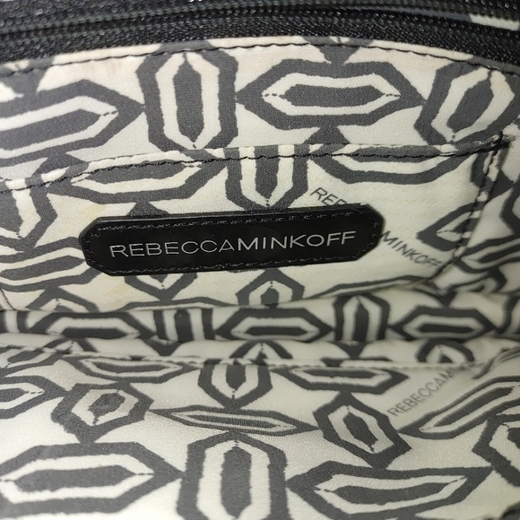 Rebecca Minkoff Adjustable Strap multicolored purse W turn Closure 11x8.5 - Picture 4 of 14